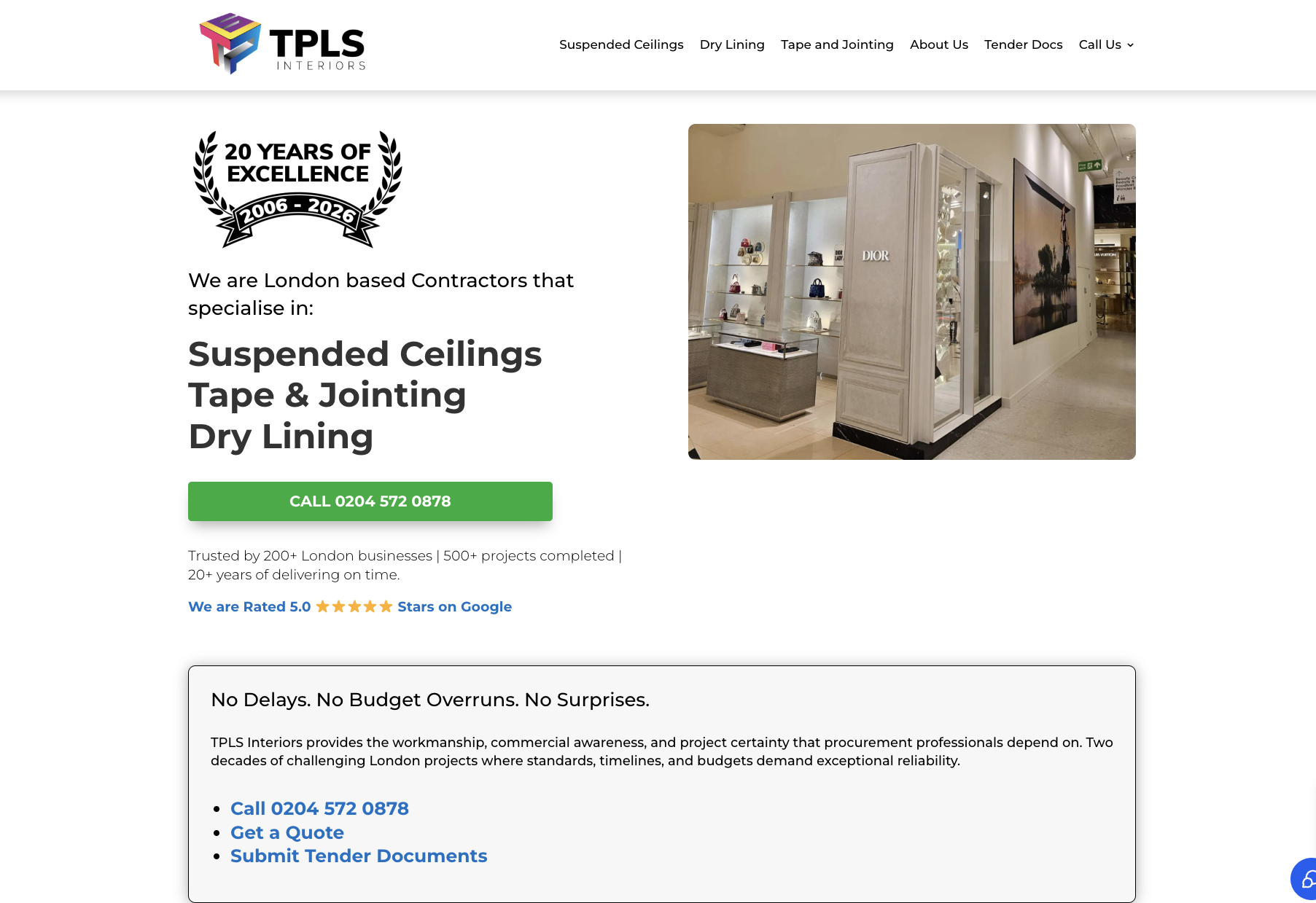 tpls.co.uk website screenshot