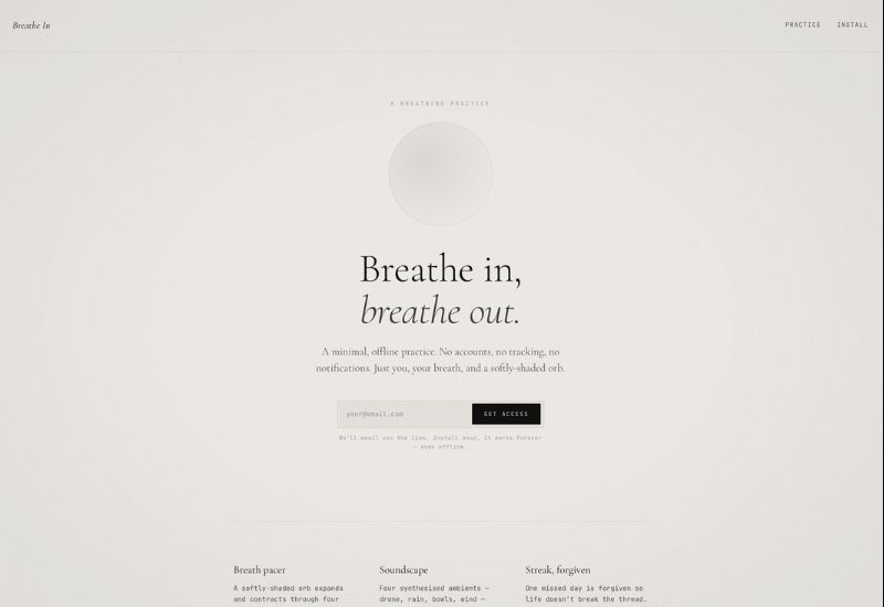 breathein.fit website screenshot