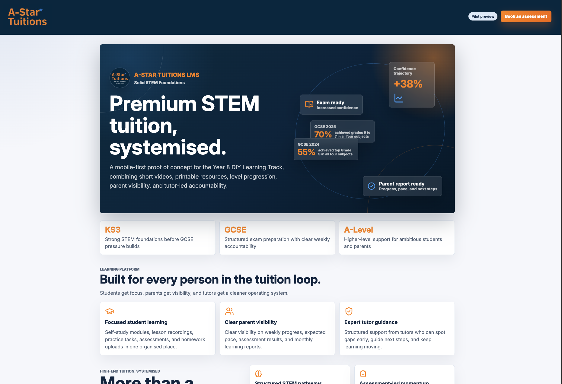 astartuitions.com website screenshot