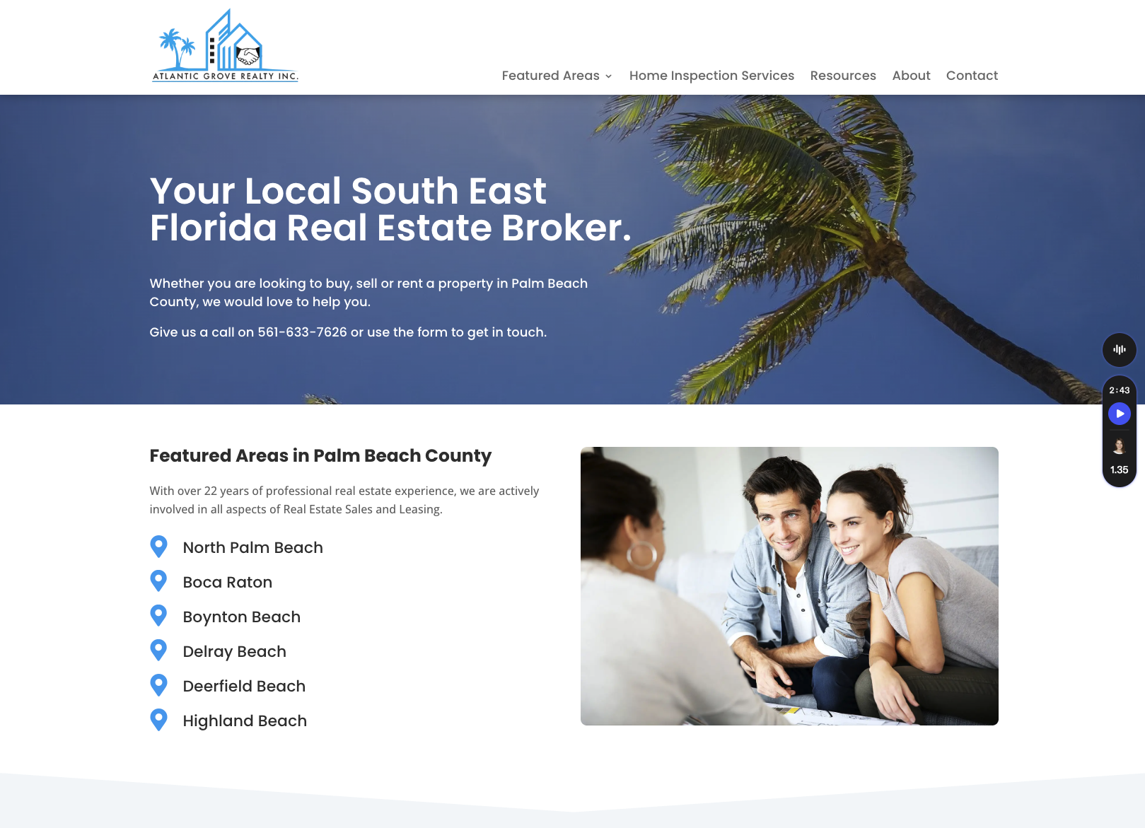 atlanticgroverealty.com website screenshot