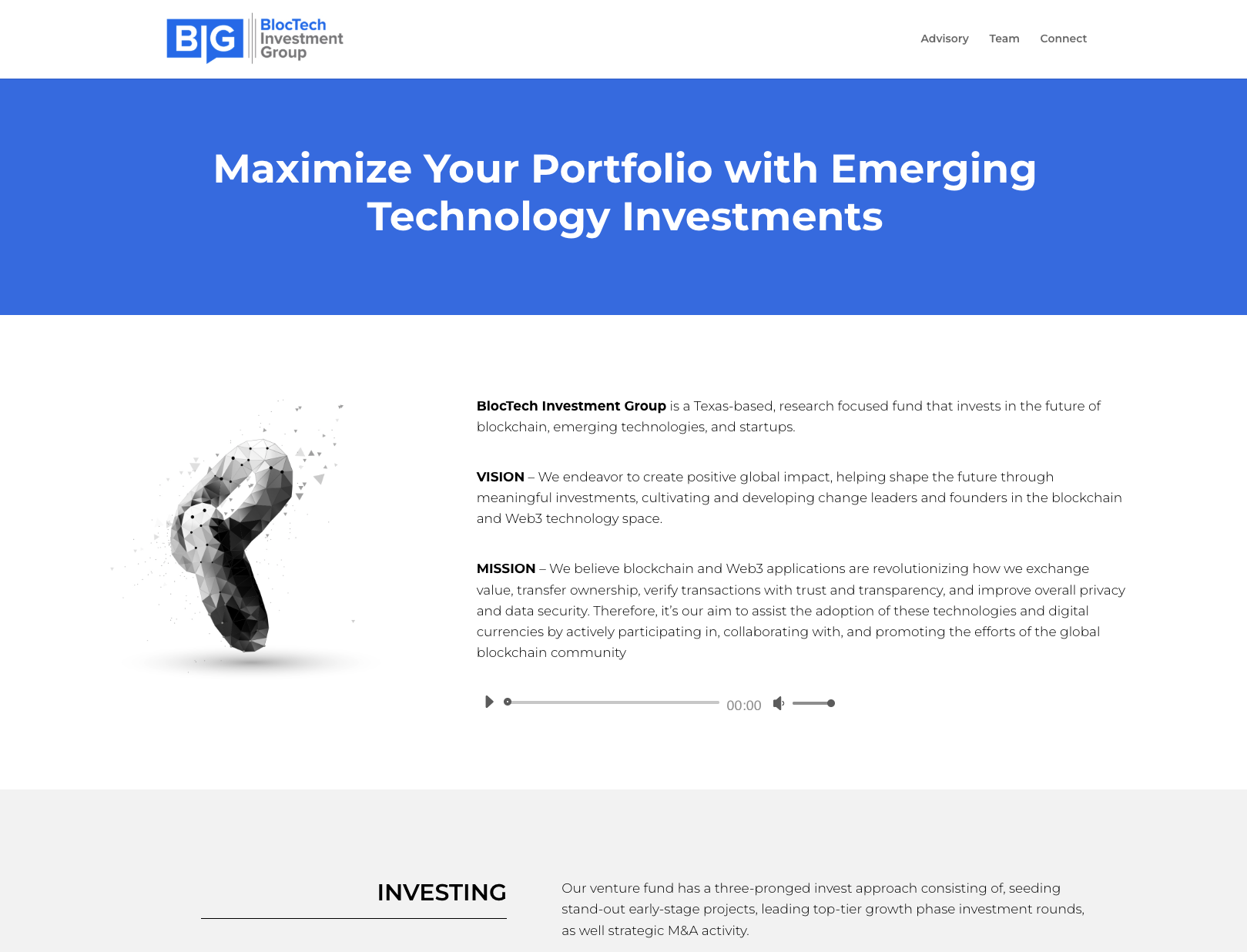bloctech.investments website screenshot