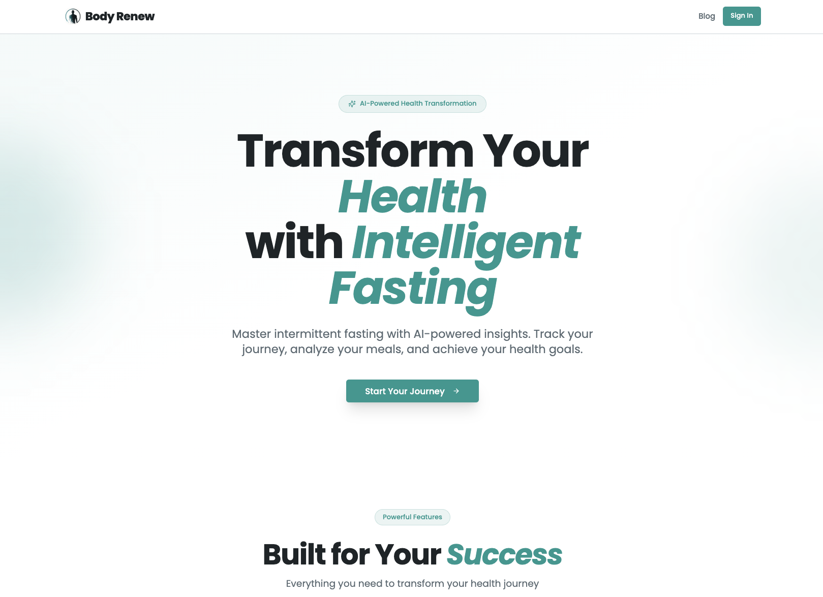 app.bodyrenew.co.uk website screenshot