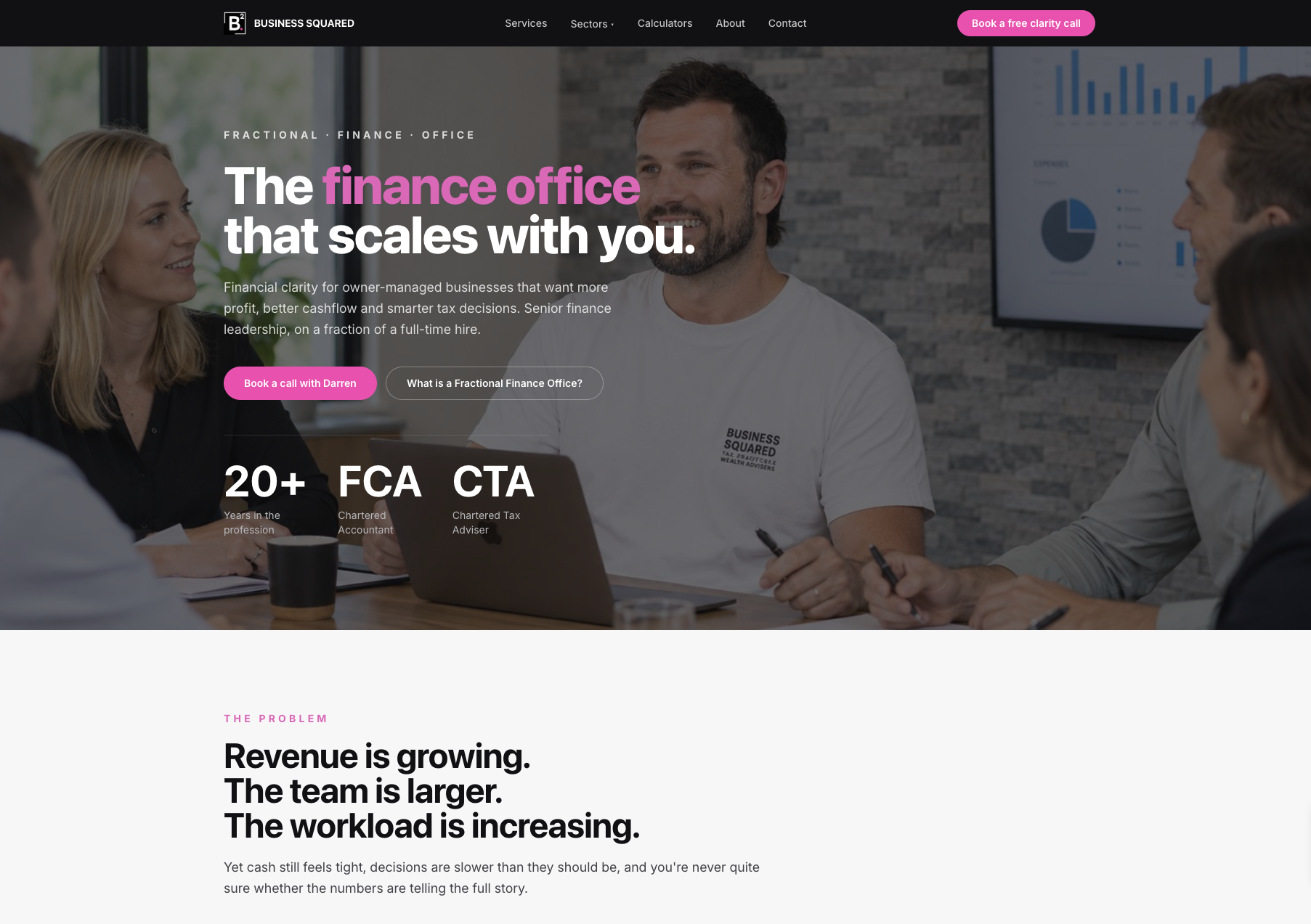 businesssquared.co.uk website screenshot