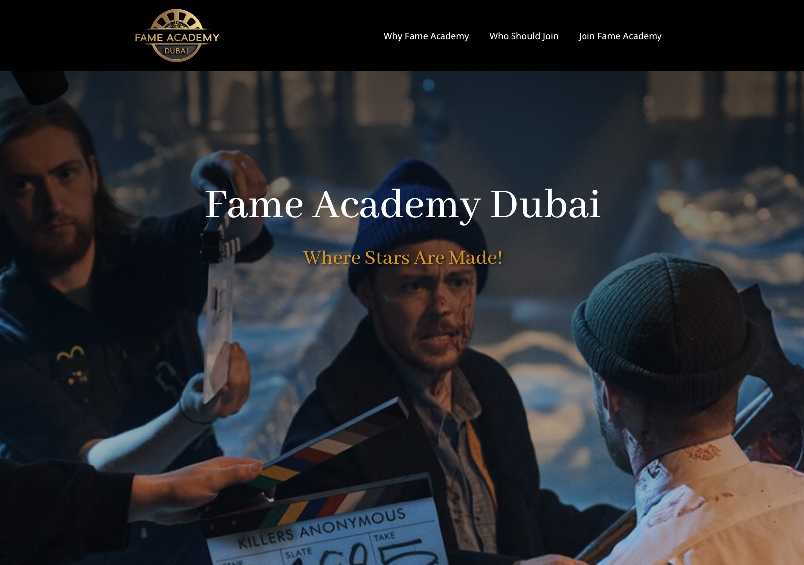 fameacademy.ae website screenshot