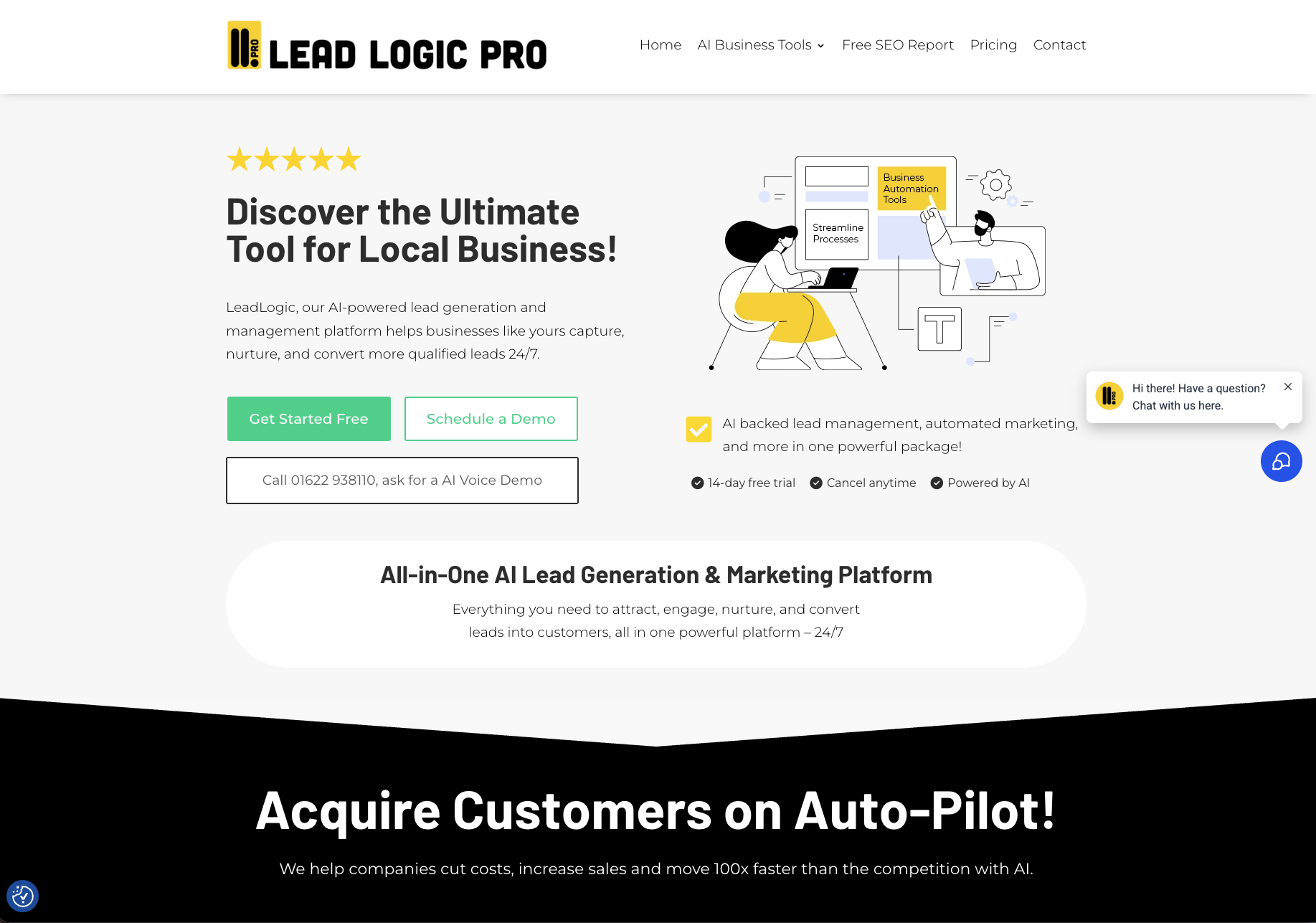 leadlogicpro.com website screenshot