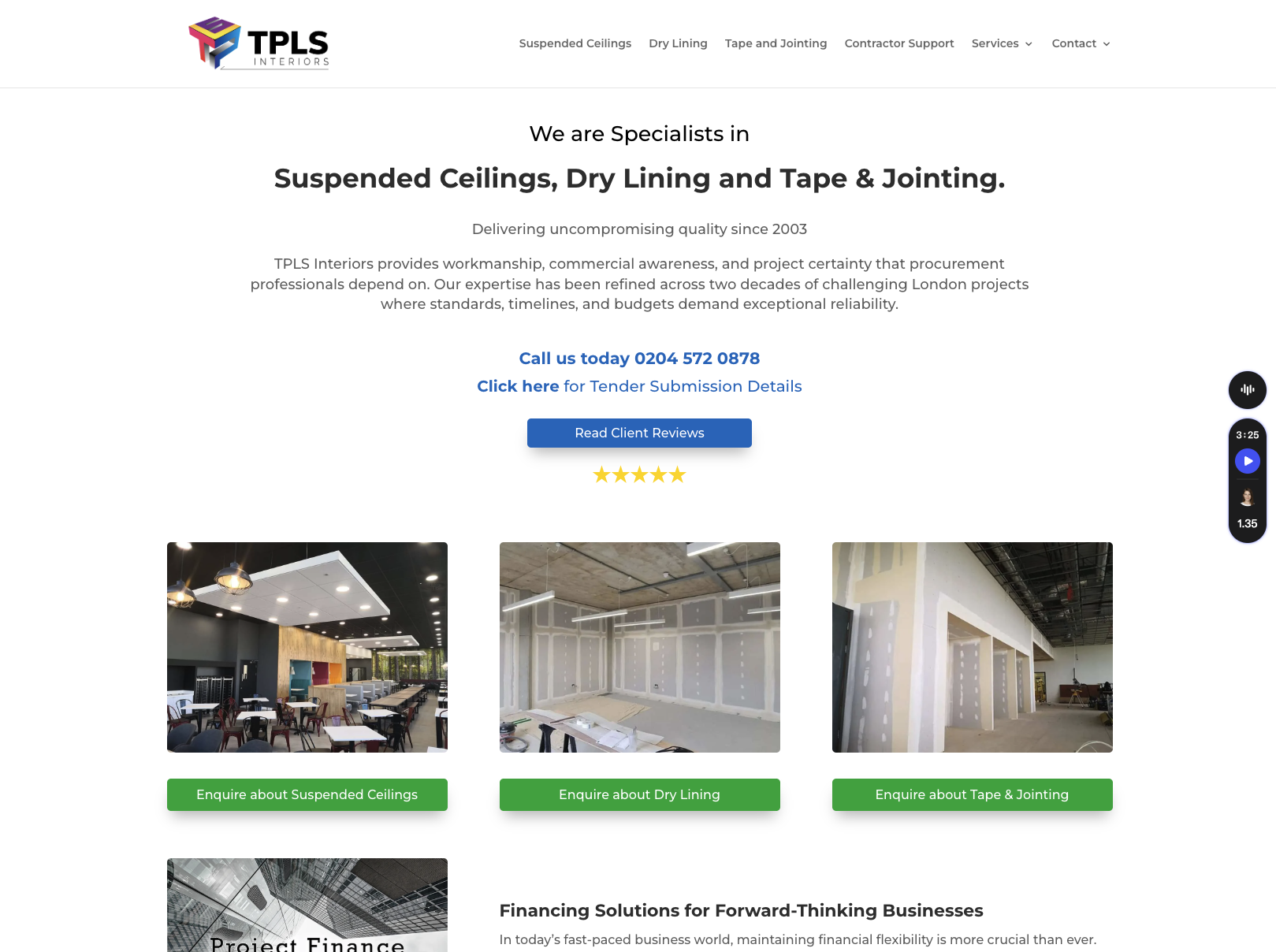 tpls.co.uk website screenshot