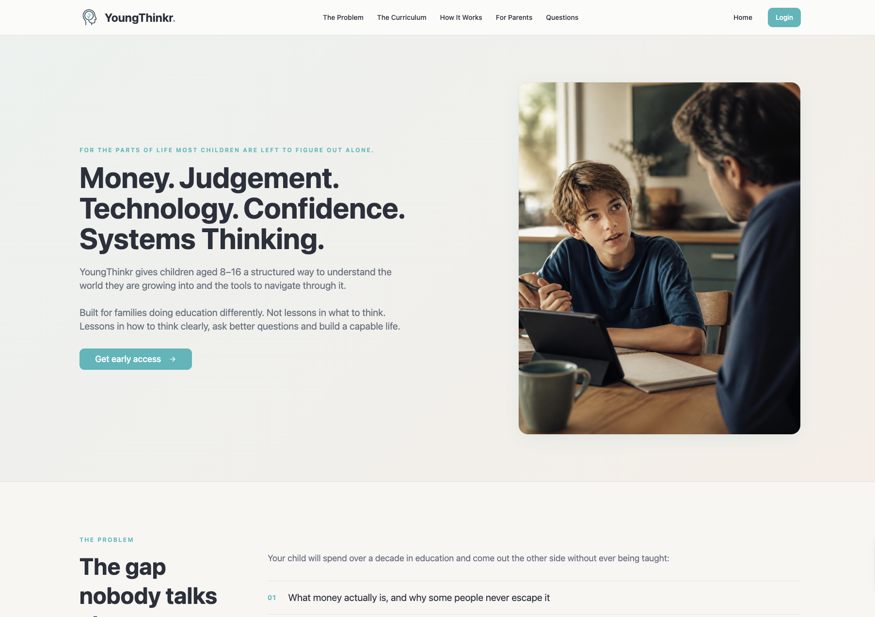 youngthinkr.com website screenshot